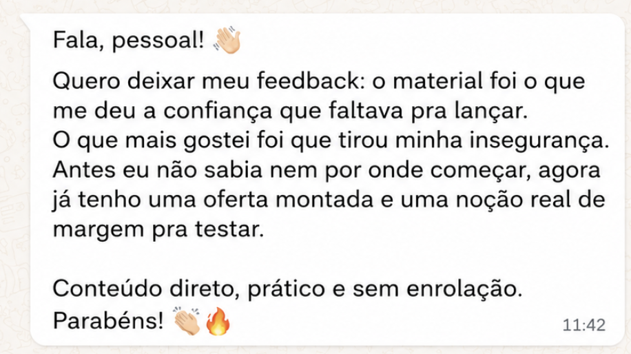 Depoimento de aluno sobre o Método Estopim